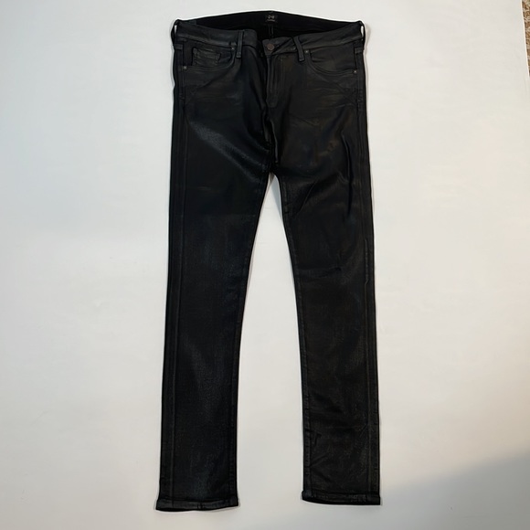 Citizens Of Humanity Jeans By Jerome Dahan 32 Black Shiny EUC - Picture 5 of 11